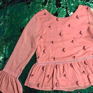 Blue Rain Medium Long Bell Sleeve